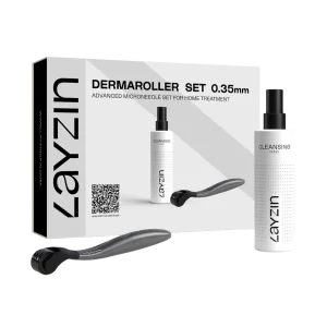 0.35 mm Dermaroller Set inclusief Cleansing Spray