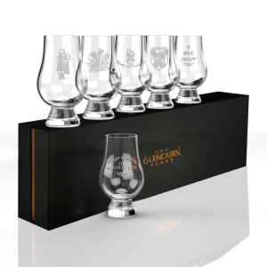 Whiskyglazen gegraveerd SCOTLAND 6 stuks - Glencairn Crystal Scotland